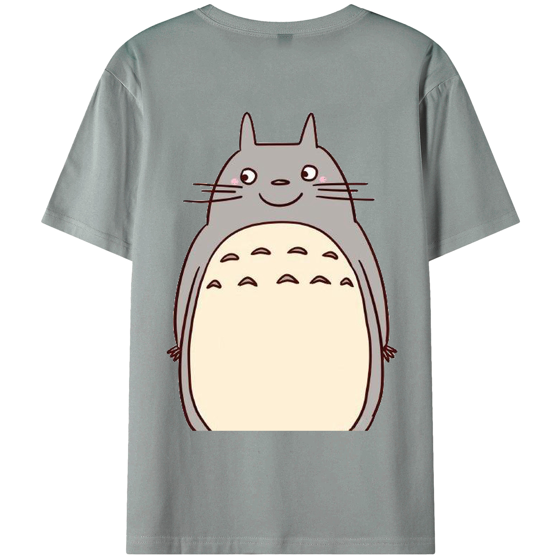 （画像用） となりのトトロ 草壁メイ 草壁サツキ My Neighbor Totoro Satsuki Kusakabe Mei Kusakabe 綿100％ メンズ半袖Tシャツ（バックプリント） 通気性